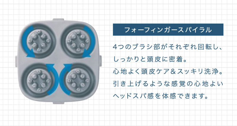 楽天市場】頭皮マッサージ ヘッドスパ H&〔アッシュアンド〕 1台