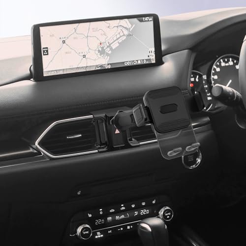 楽天市場】LUWU CX-5/CX-8専用スマホホルダー 黒木目調、延長アーム