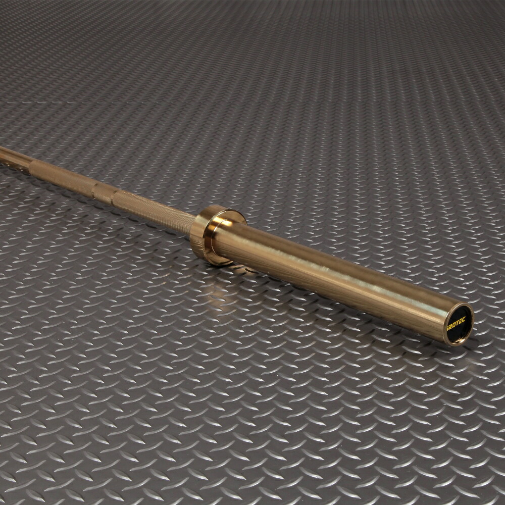 楽天市場】IROTEC(アイロテック)ゴールドオリンピックバーベルシャフト