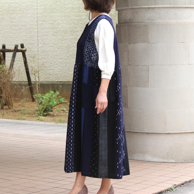 楽天市場】【久留米絣ジャンパースカート】レディース ミセス シニア