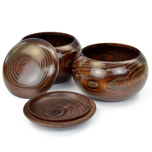 楽天市場】囲碁 木製碁笥 栗 特大 ※蛤碁石36号まで収納可能 : 将棋囲碁