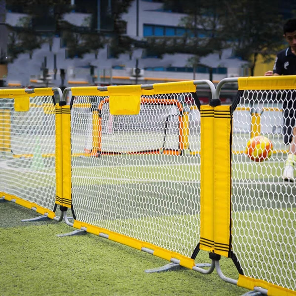 楽天市場】リバウンドネット サッカーフィールドフェンス 拡張可能