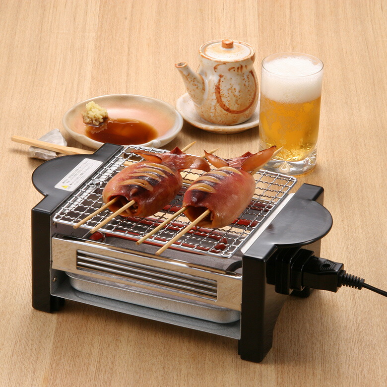 楽天市場】やきやき道場 CS3-060301 卓上 網焼き 机 焼き鳥 餅 宅飲み