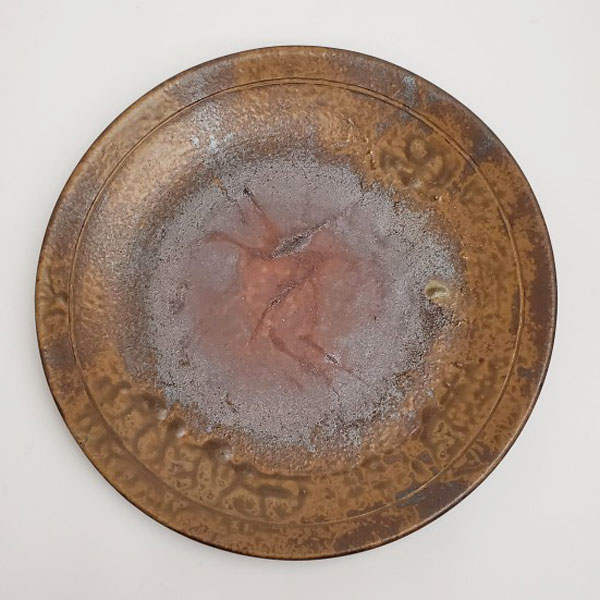 楽天市場】備前焼 丸皿（胡麻） | おしゃれ 日本製 工芸品 和食器 大皿