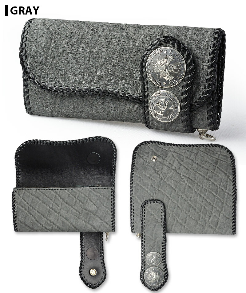 楽天市場】【サムライクラフト】 三つ折りロングウォレット カード16枚