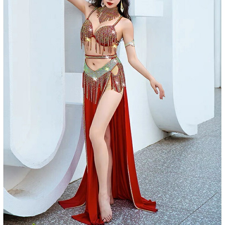 楽天市場】オリエンタル衣装フリンジラインストーンデザイン 全3色