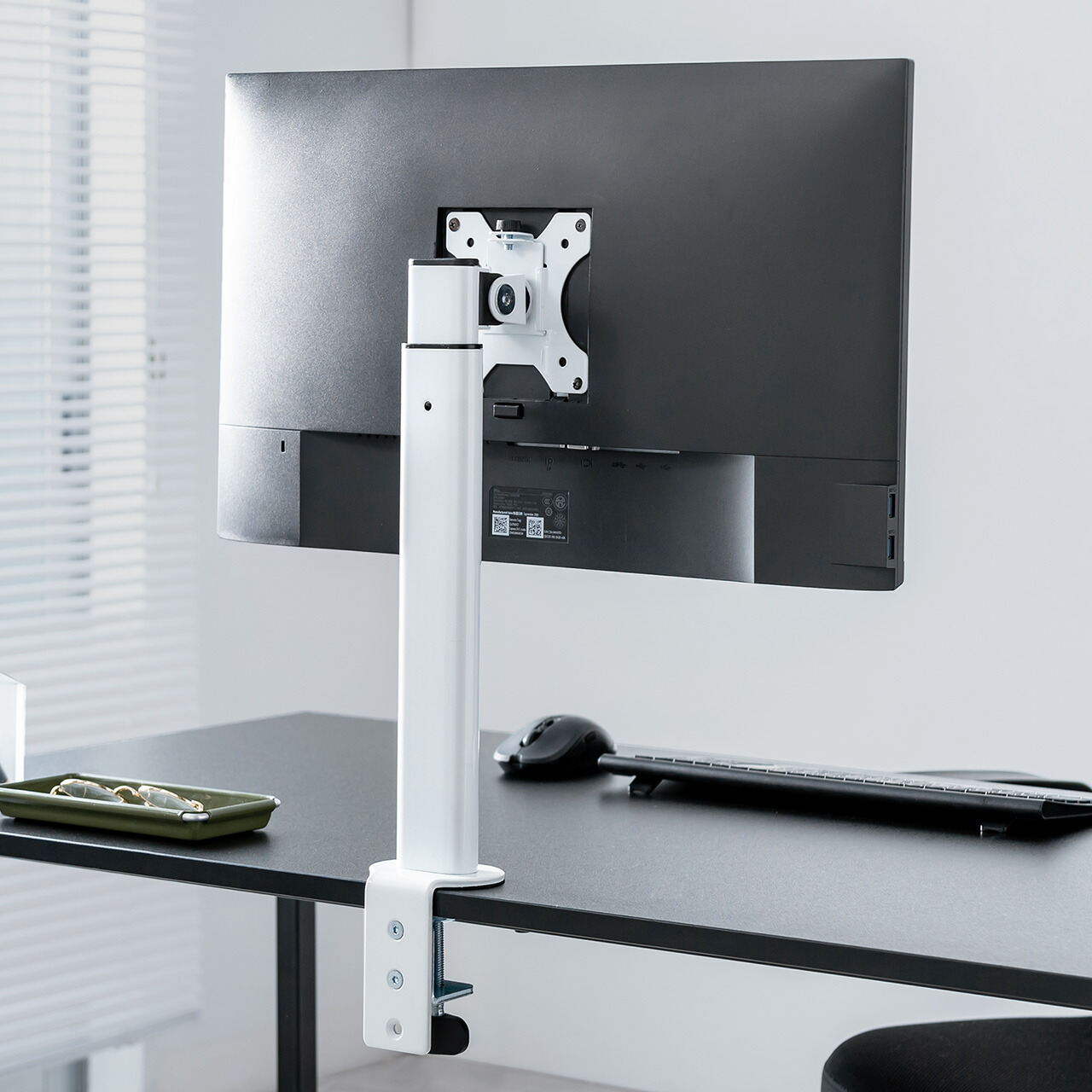 楽天市場】モニターアーム シングル 縦クランプ ディスプレイアーム 1