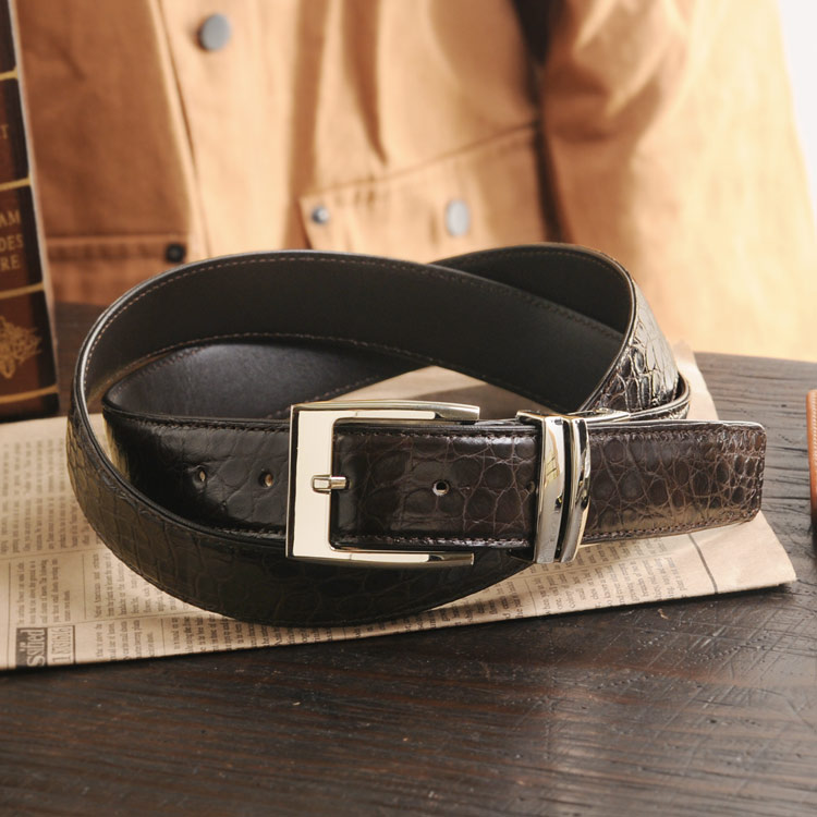 楽天市場】ベルト メンズ クロコダイル 35mm ピンタイプ ビジネス 牛