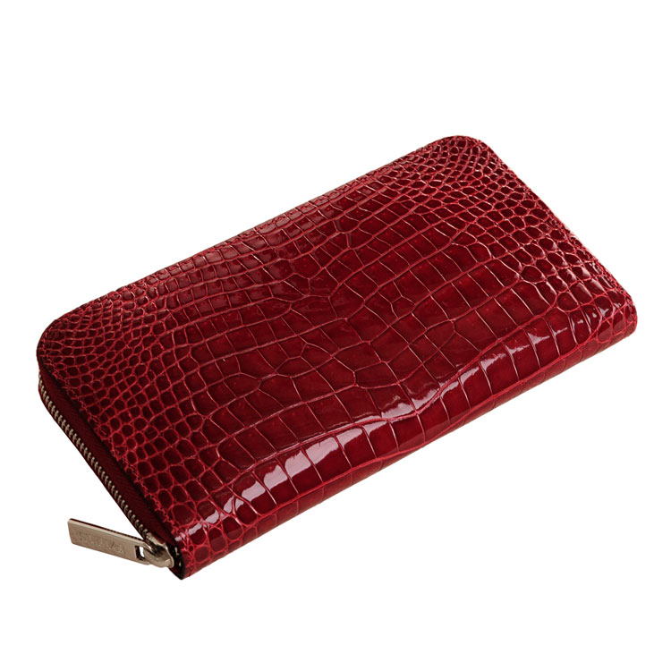 楽天市場】クロコダイル 長財布 レディース シャイニング 加工 日本製