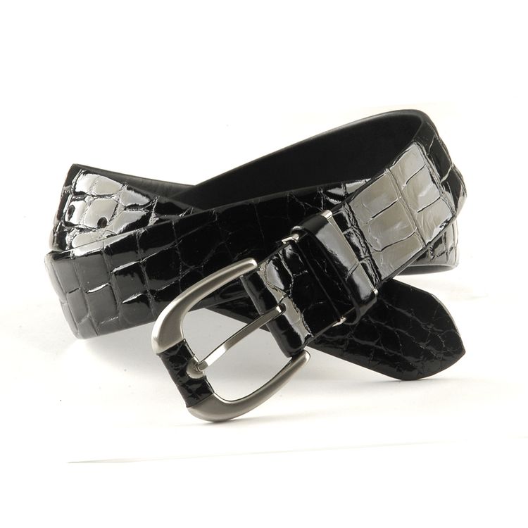 楽天市場】クロコダイル 35mm シャイニング加工 ベルト メンズ 本革