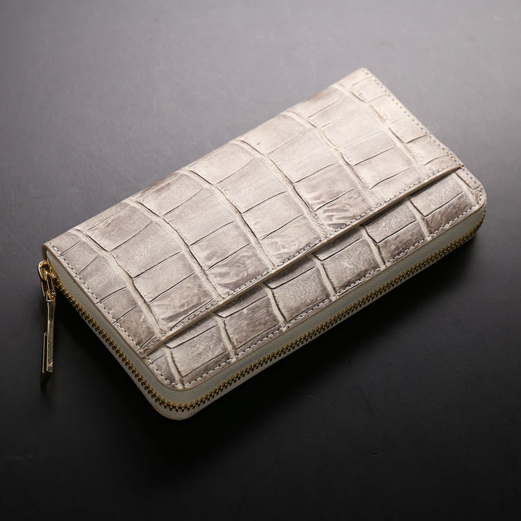 楽天市場】ヒマラヤ クロコダイル 長財布 ラウンドファスナー