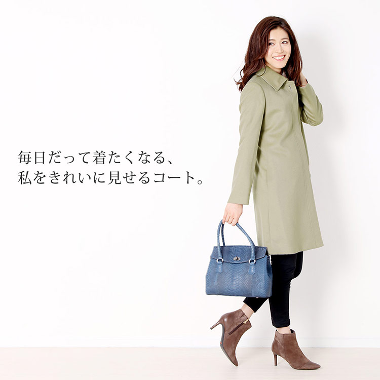 楽天市場】カシミヤ コート 100% ステンカラーコート レディース 冬