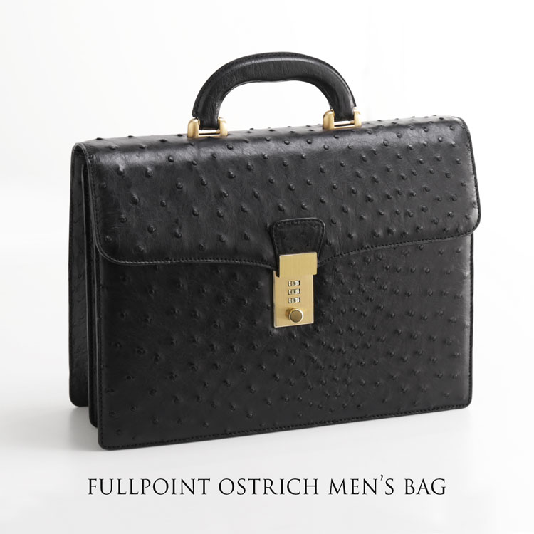 楽天市場】オーストリッチ メンズ バッグ 32cm ダイヤルロック フル
