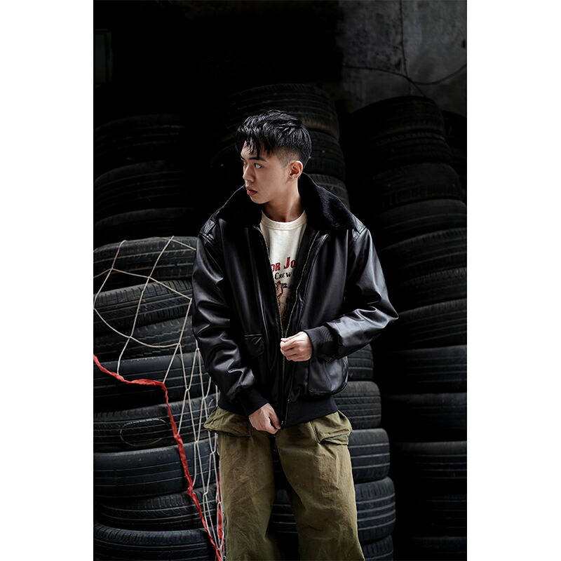 楽天市場】フライトジャケット レザージャケット ミリタリージャケット