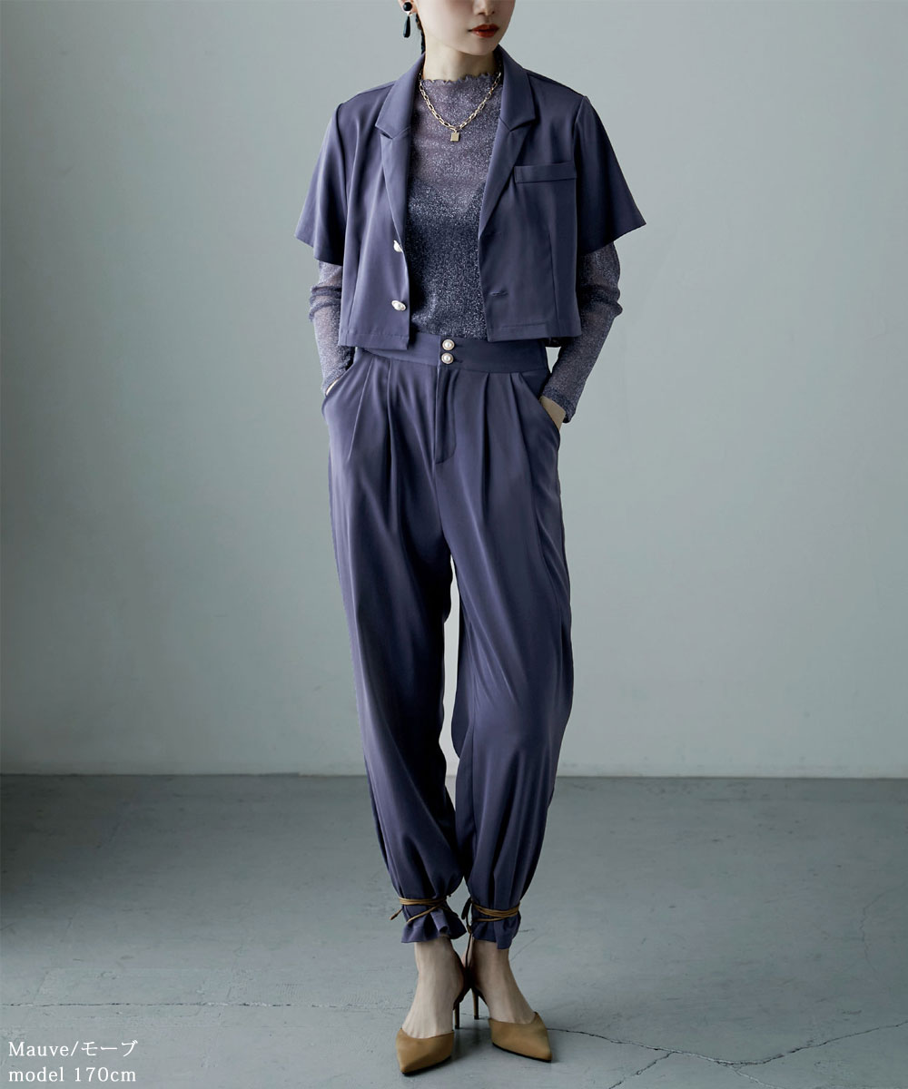 楽天市場】3piecesジャケット＆パンツセットアップドレス アウター