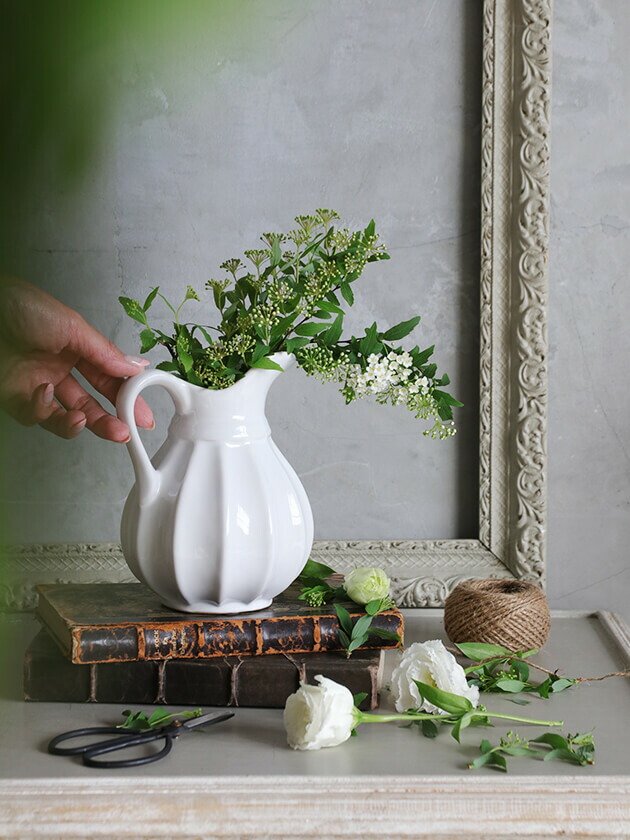 楽天市場】フラワーベース ホワイト Lotti S // 花瓶 花器 陶器 白