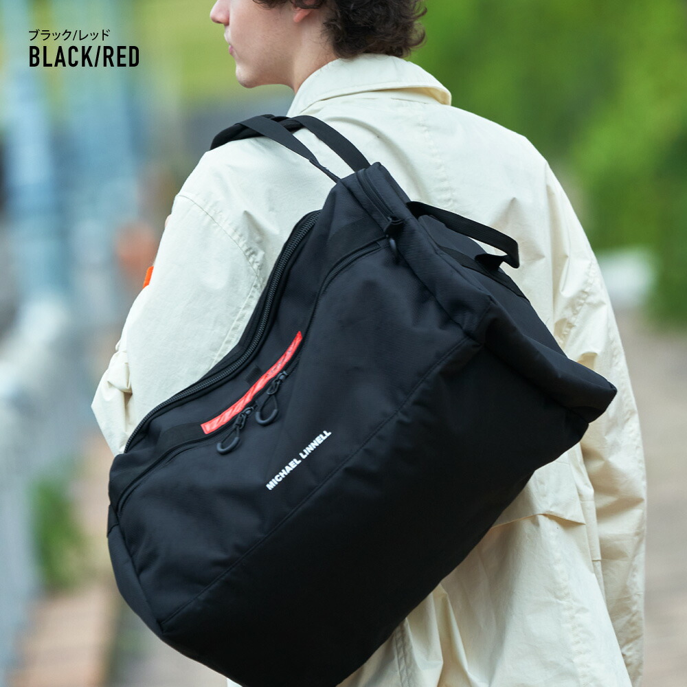 楽天市場】マイケルリンネル ボストンバッグ 大容量 45L 大きい 黒