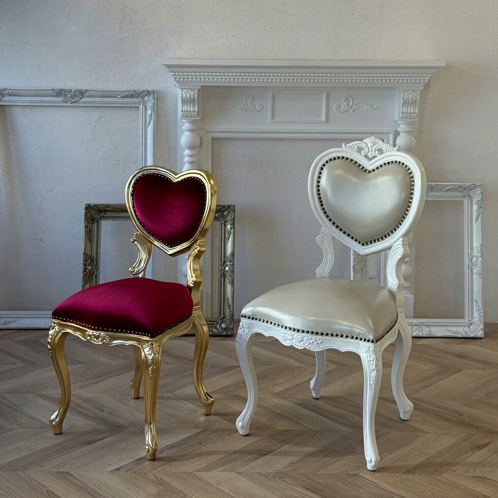 楽天市場】ハート イス 姫系 家具 かわいい ロココ 調 猫脚 エステ