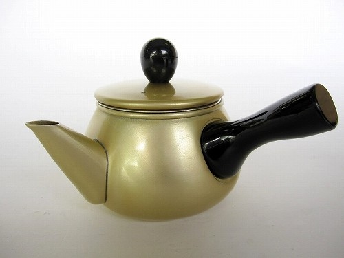 楽天市場】昔懐かしの アルミ急須 ドリーム急須 0.6L 横手 ゴールド