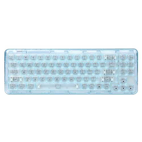 楽天市場】YUNZII X71 メカニカルゲーミングキーボード 透明キー