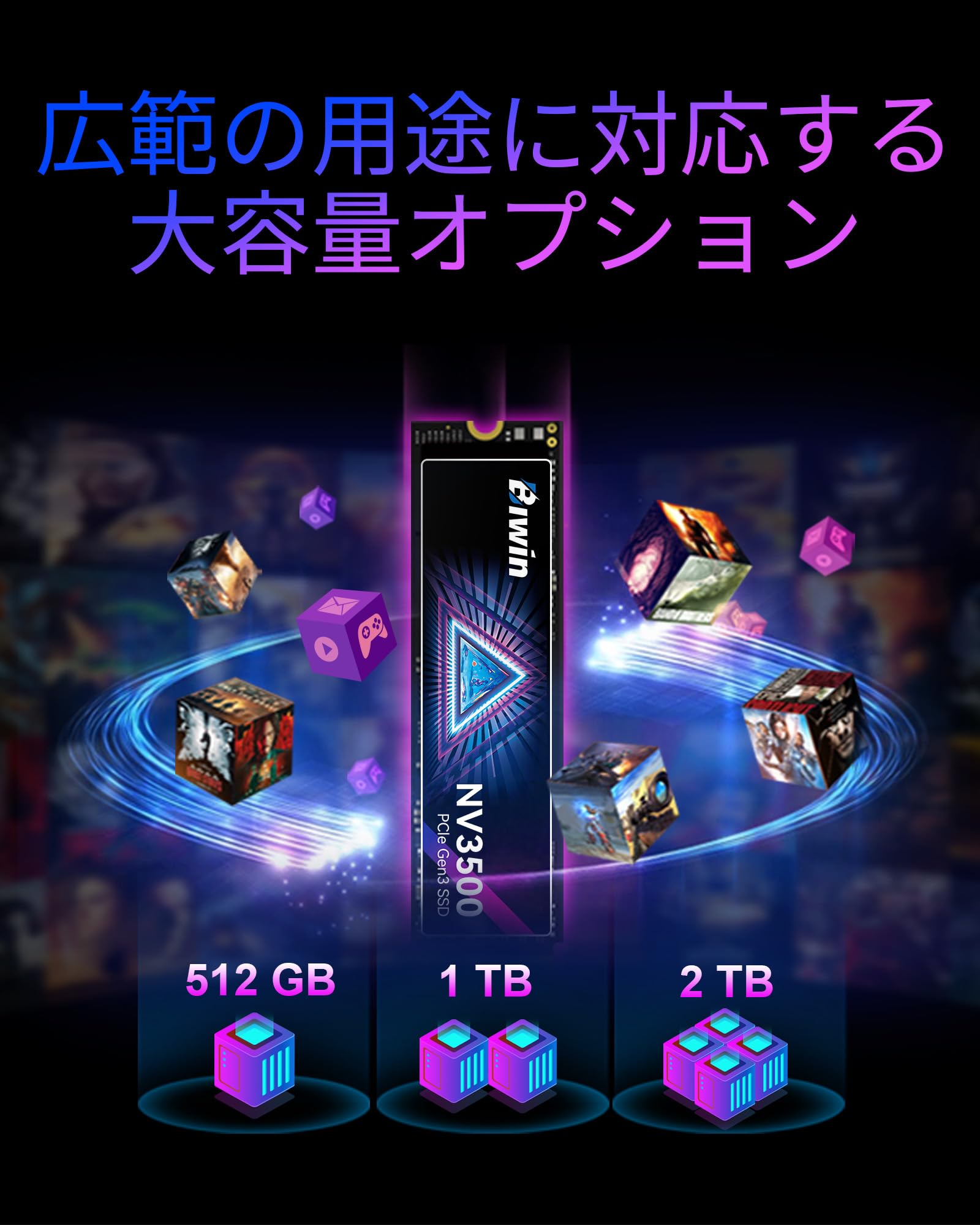 楽天市場】Biwin NV3500 2TB SSD NVMe M.2 Type 2280 PCIe Gen3×4 最大