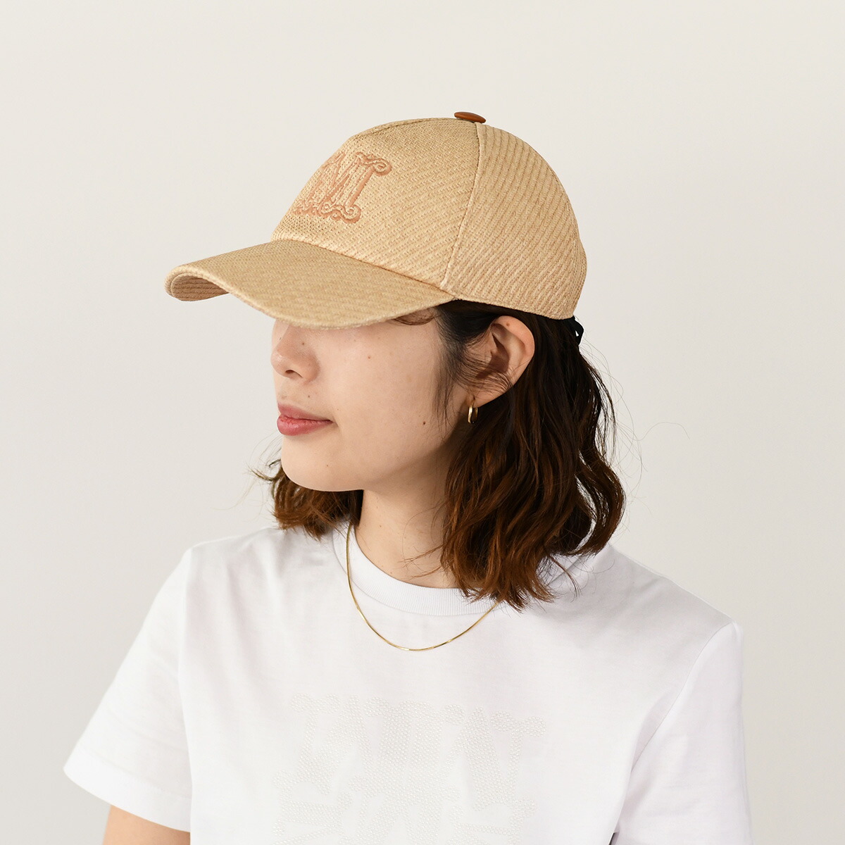 楽天市場】Max Mara マックスマーラ 帽子 キャップ ラフィア ルック