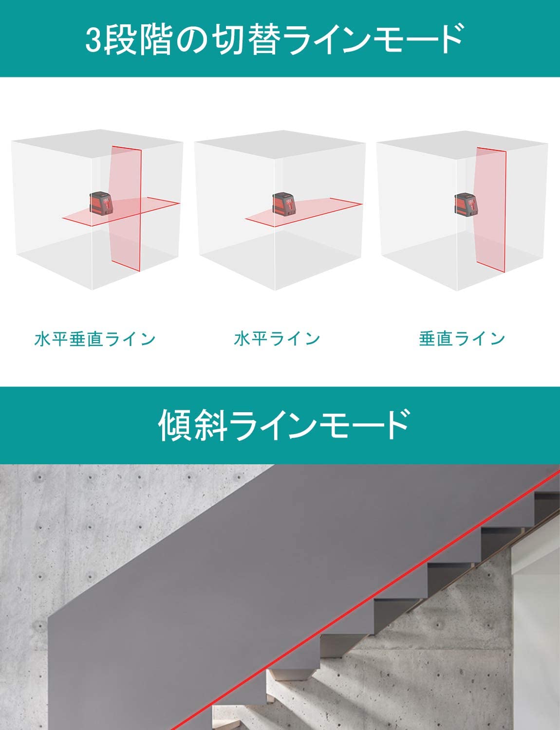 楽天市場】楽天1位獲得/レーザー墨出し器【高輝度強化版?高精度