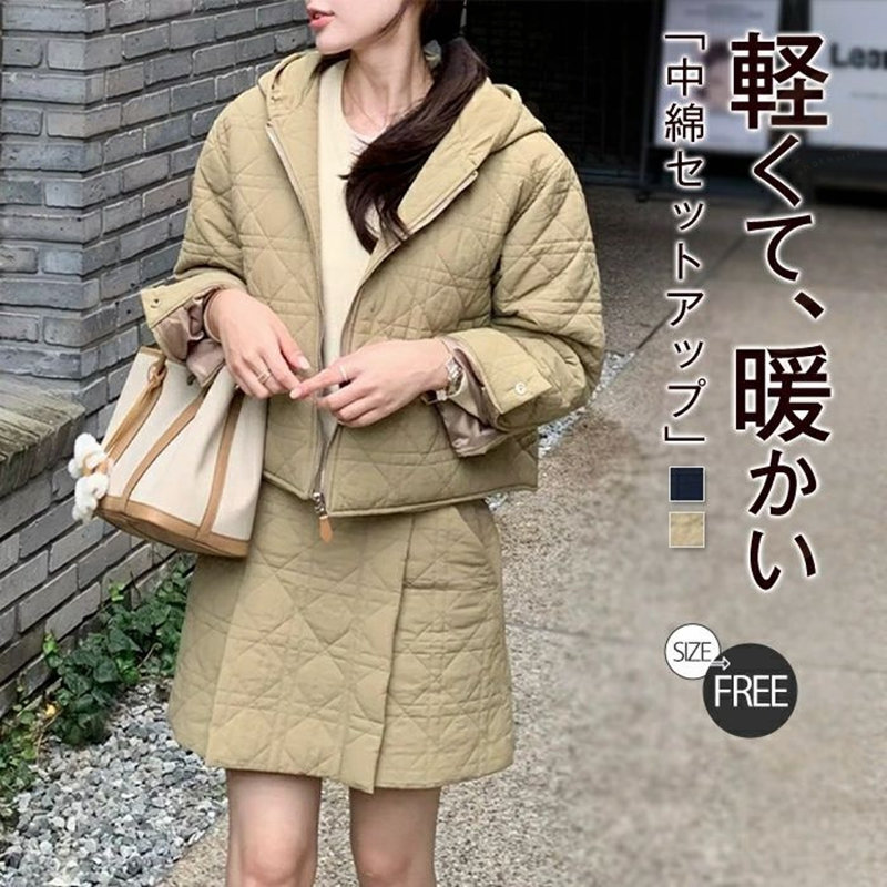 楽天市場】キルティング コート（パンツスーツ｜スーツ・セットアップ