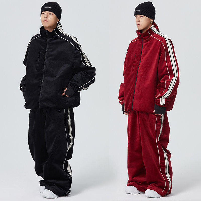 楽天市場】送料無料 スノーボードウェア 上下セット セットアップ 無地