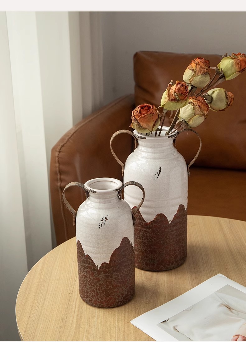 楽天市場】花瓶 陶器 おしゃれ 手作り 一輪挿し 大きい セラミック