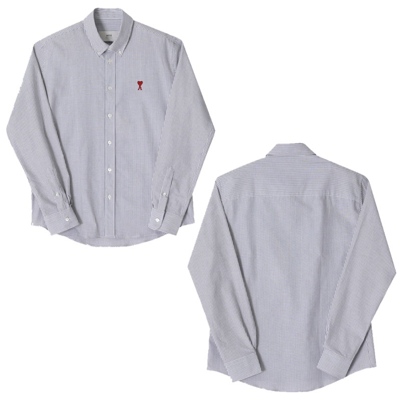 楽天市場】ストライプ シャツ メンズ（ブランドアミ）（トップス