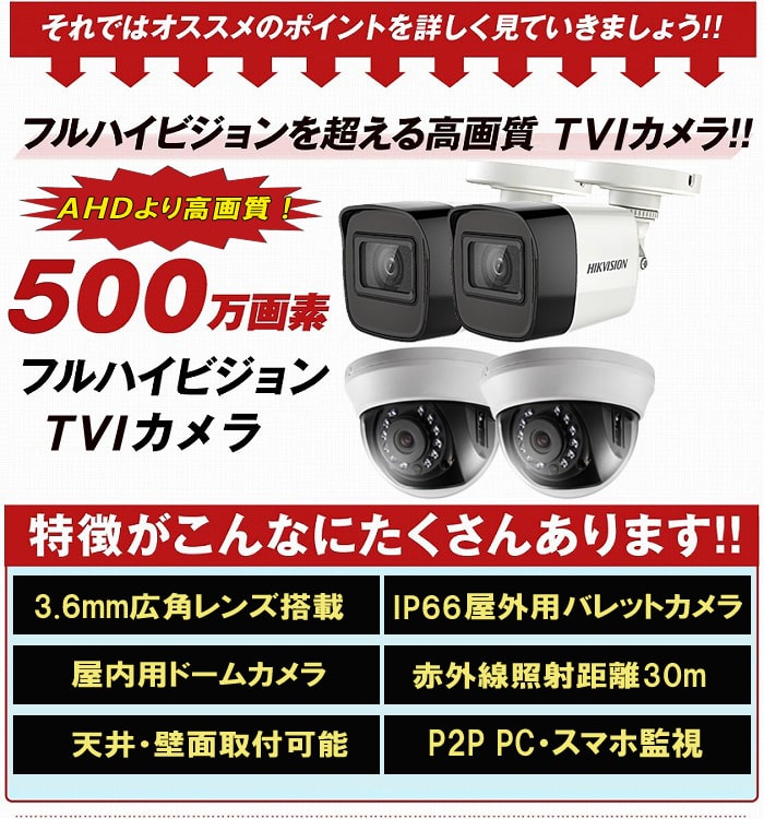 楽天市場】【期間限定!ﾎﾟｲﾝﾄUP】防犯カメラ 防犯カメラセット 500万