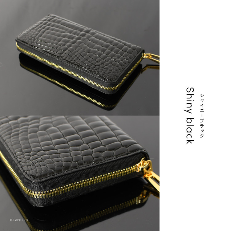 楽天市場】クロコダイル 財布 メンズ 長財布 ブランド 本革 黒