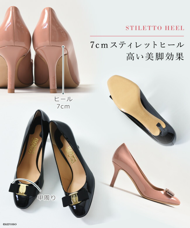 楽天市場】イタリア製 パンプス エナメル ラウンド salvatore