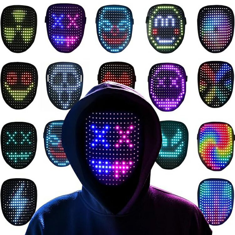 楽天市場】光るマスク LEDマスク 発光マスク ジェスチャーセンシング