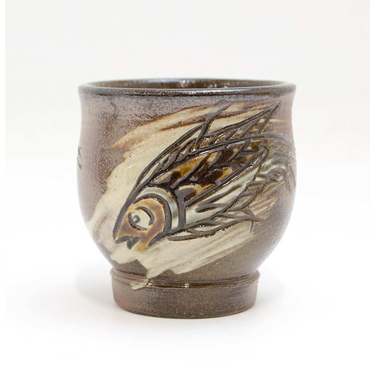 楽天市場】金城吉彦作 読谷壷屋焼 湯呑 小 全8柄(2-2) 沖縄 魚紋 海老