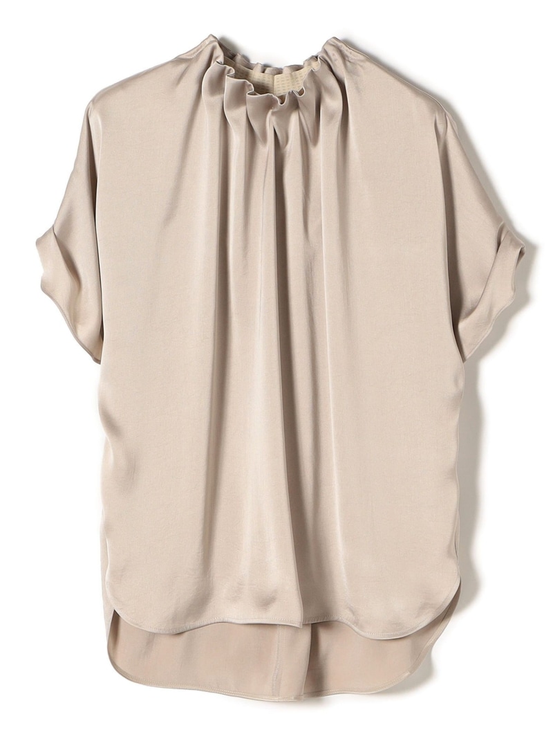 楽天市場】【SALE／30%OFF】＜手洗い可能＞ネック ギャザー ソリッド