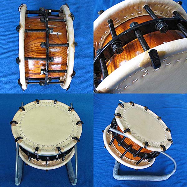 楽天市場】【附はやし締太鼓】三丁掛 ボルト締 組上り【和太鼓】 : 和