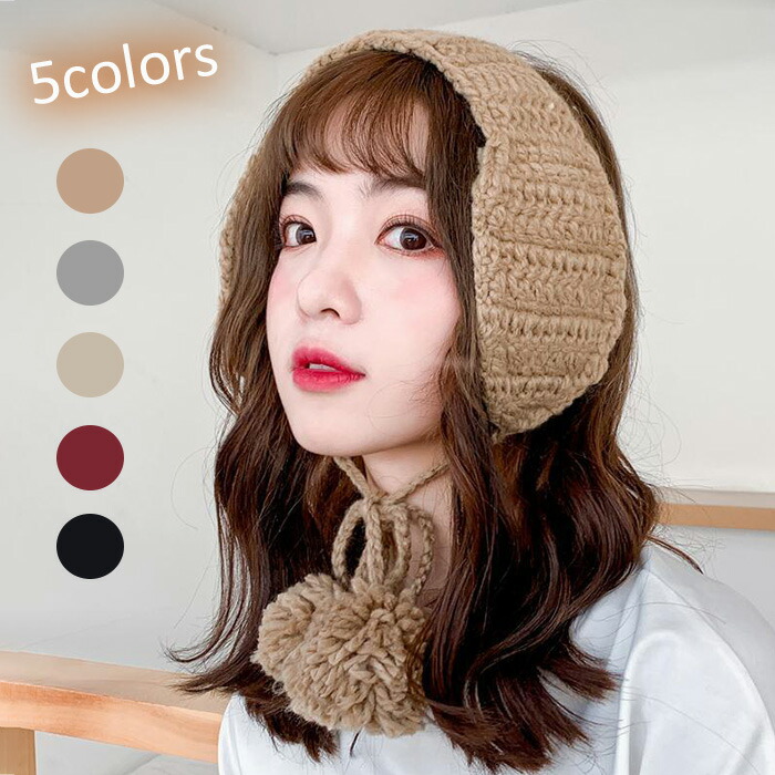 楽天市場】部分即納 耳あて ニット レディース 裏起毛 スカーフ ニット