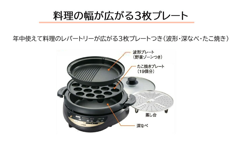 楽天市場】半額＆200円OFF≪25(水)23:59迄≫ ホットプレート タイガー