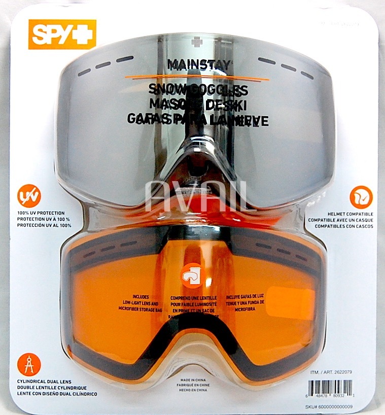 楽天市場】SPY スパイ ゴーグル MAINSTAY ミラーレンズ 鏡面シルバー