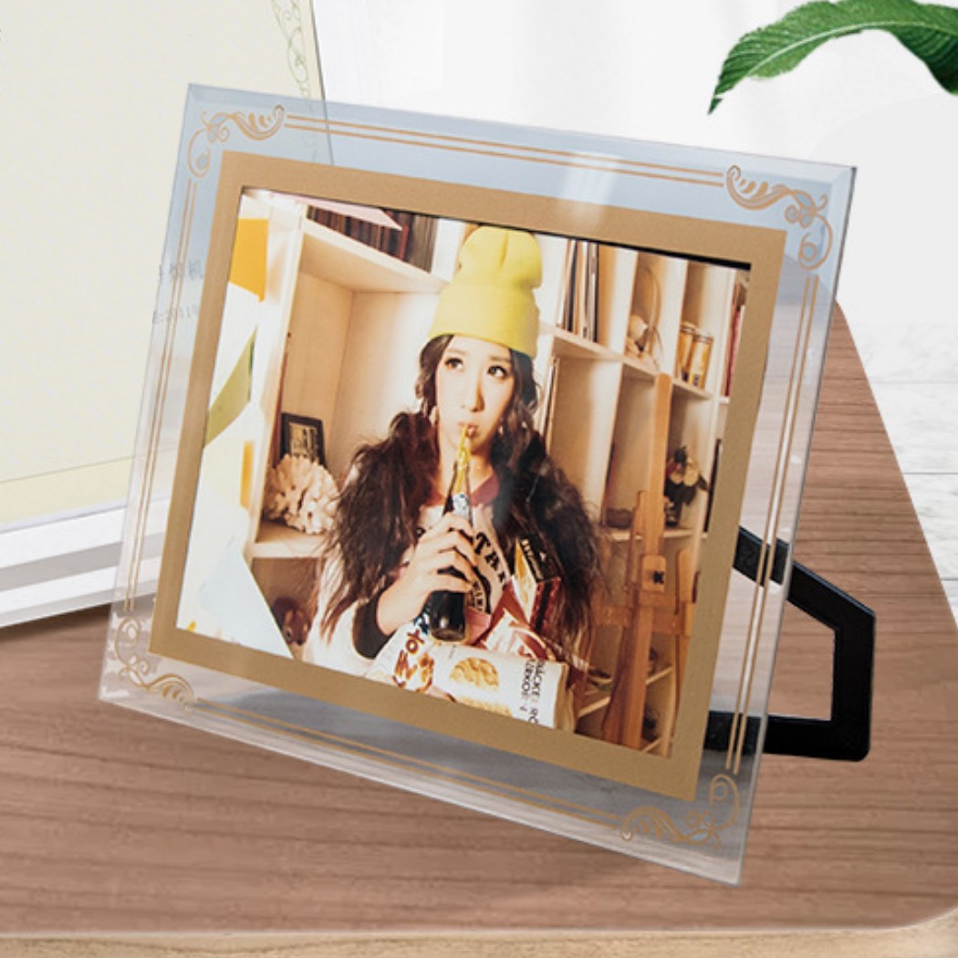 楽天市場】フォトフレーム A5 ガラス製 ゴールド メタルフレーム