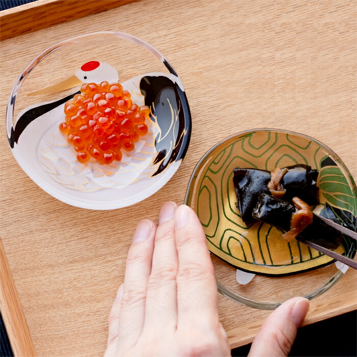 楽天市場】縁起物 ギフトセット 【 めでたmono 福寿 豆皿 鶴亀 セット