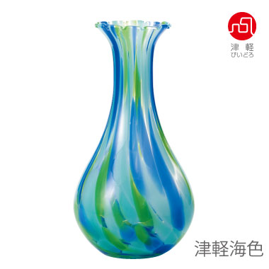 楽天市場】送料無料【 花器 津軽花色 】 津軽びいどろ 花瓶 インテリア