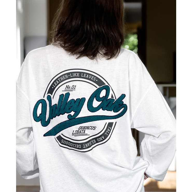 楽天市場】GROOVY STORE 【ワイド】サークル サガラ刺繍 ロンt 長袖T