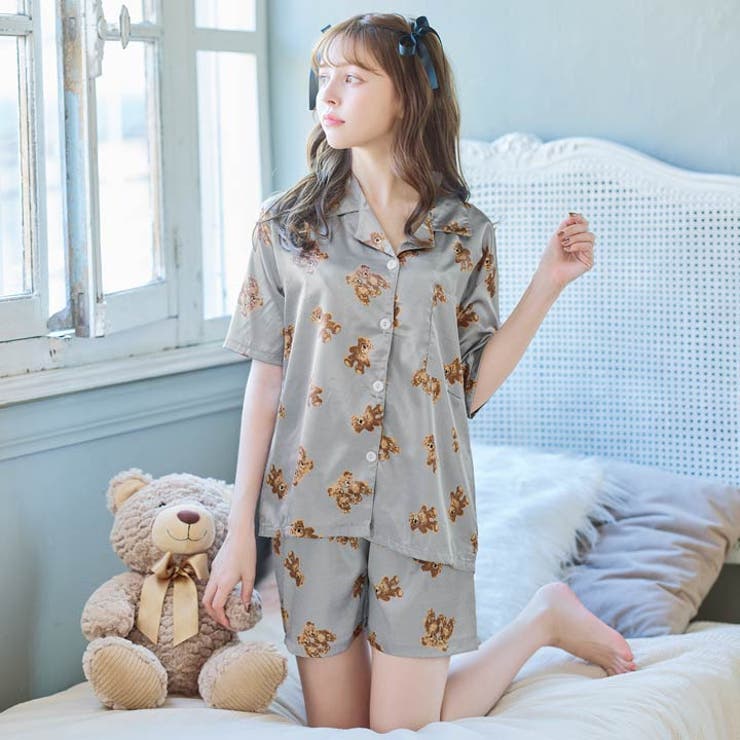 楽天市場】Dazzy ルームウェア 上下セット ラブリー テディベア