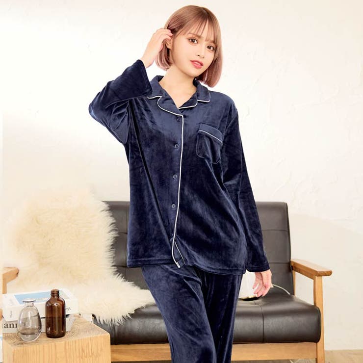 楽天市場】Dazzy ルームウェア 上下セット シンプル パイピング