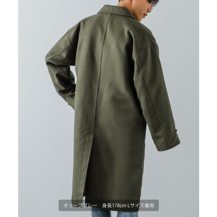 楽天市場】improves チェスターコート メンズ メルトン ロングコート