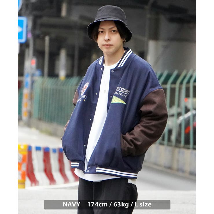 楽天市場】ONE 4 PREMIUM 中綿 スタジャン メンズ スタジアム