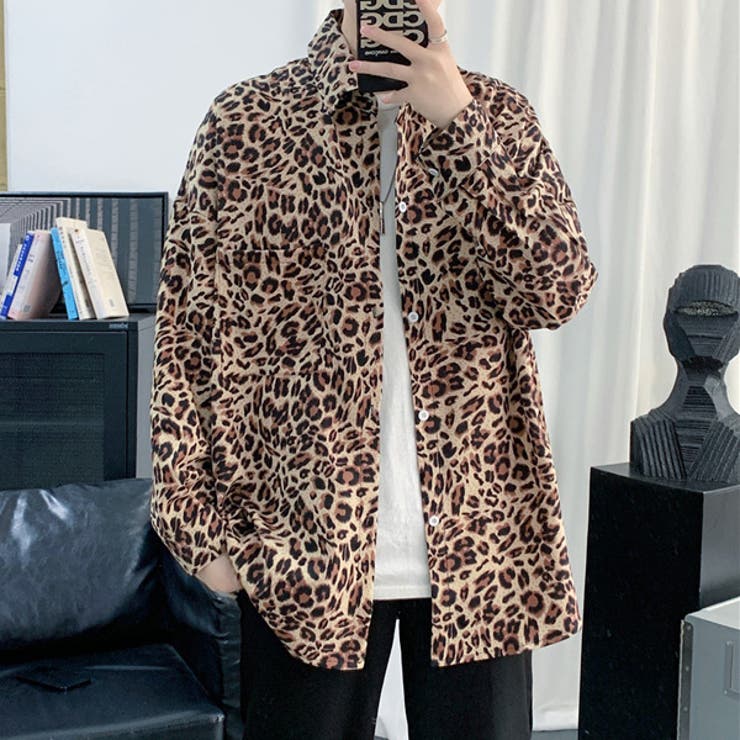 楽天市場】Decorative 柄シャツ レオパード柄 長袖シャツ ヒョウ柄